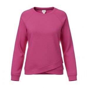 Chicos long sleeve hot pink top, medium, size 1